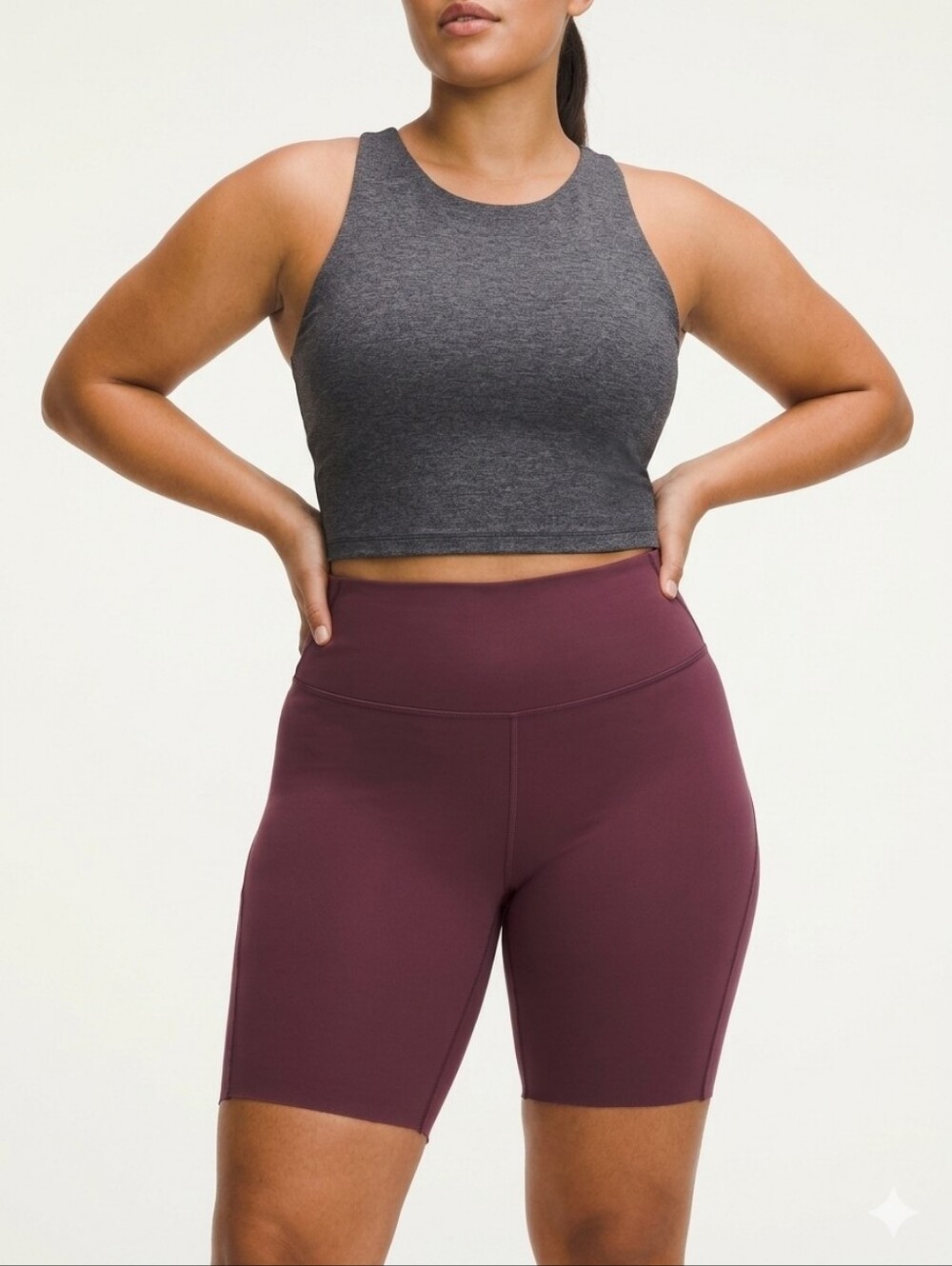 Lululemon Base Pace High-Rise 8" Shorts 14 Red Merlot Nulux Running Biker